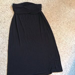 Black maxi skirt